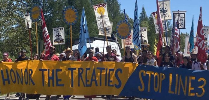 Line 3 proteste Proteste Line 3