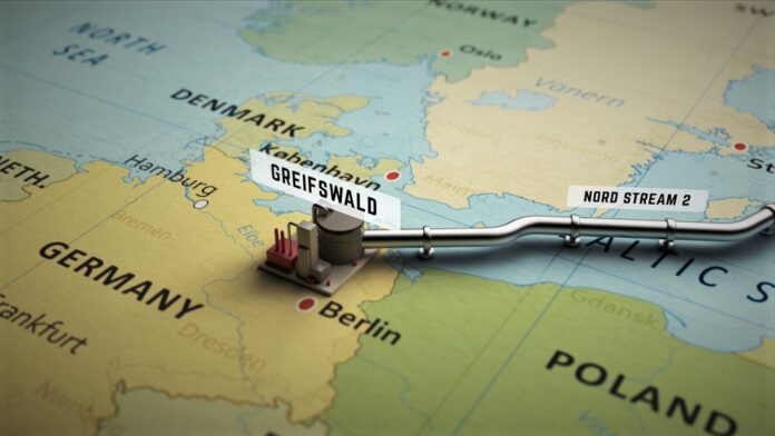 3d,Render,Of,Building,Of,Gas,Pipeline,On,Map