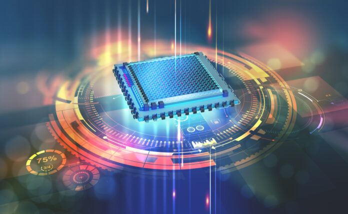 Futuristic,Cpu.,Quantum,Processor,In,The,Global,Computer,Network.,3d