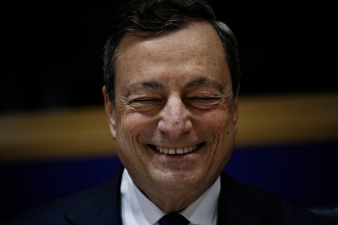 President,Of,The,European,Central,Bank,,Mario,Draghi,Delivers,A