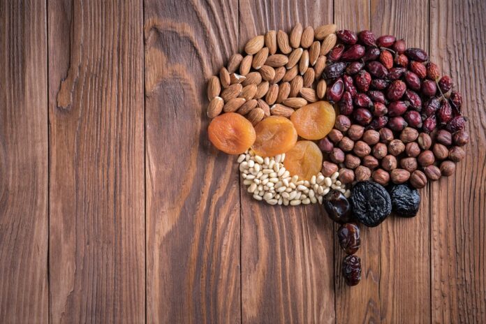 Human,Brain,Is,Made,Of,Dried,Apricots,And,Nuts,On