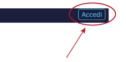 Pulsante Accedi del sito